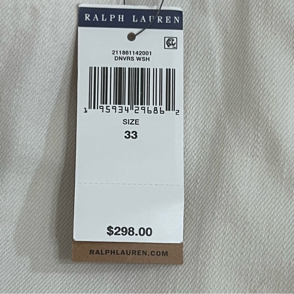New Polo Ralph Lauren Avery Boyfriend Ivory‎ Wash Patchwork Jeans - Picture 6 of 14